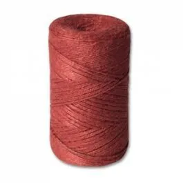 Пряжа джутовая 16,0 lbs/2ply в боб. по 0,5 кг красная